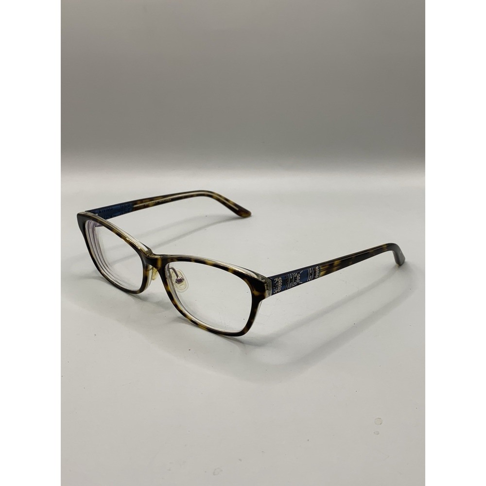 Badgley Mischka Eyeglasses 52-16 Brown Tortoise Cat Eye Full Rim Frames Only